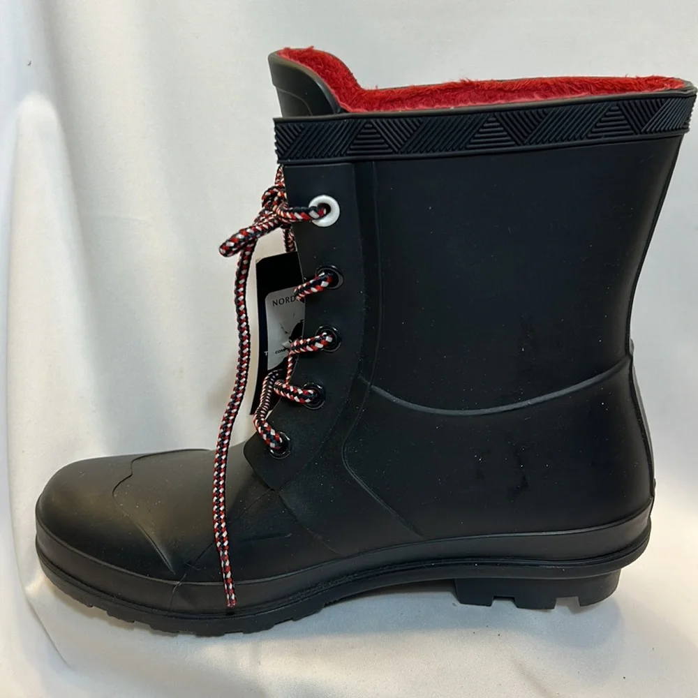 Tommy Hilfiger Rain Boots-Black-Size 6-  NWT No Box
